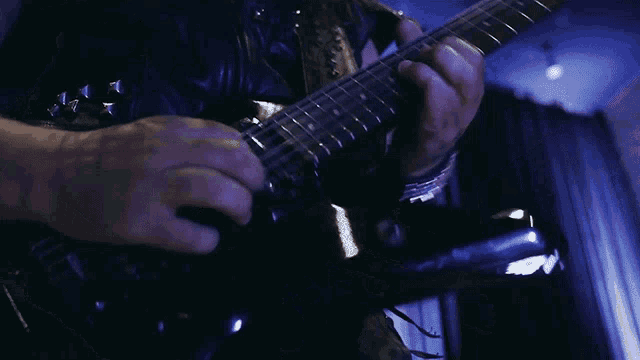 Guitar Solo Nightfall GIF - Guitar Solo Nightfall Season Of Mist GIFs