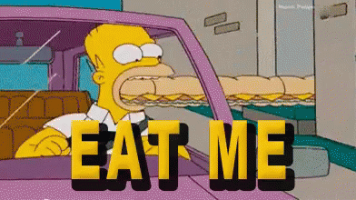 Eat Me GIF - The Simpsons Homer Simpson Eat Me GIFs