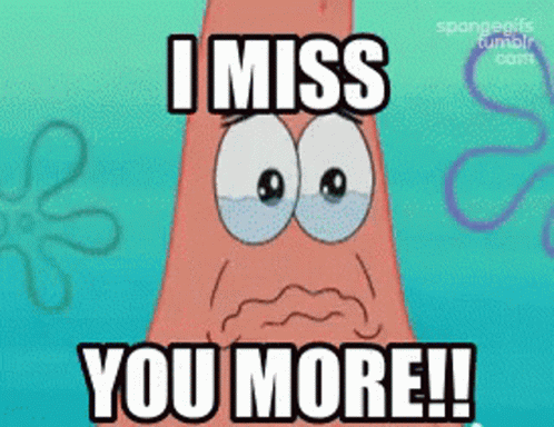 Crying Face Patrick Star GIF - Crying Face Patrick Star I Miss You More GIFs