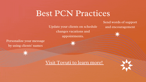a red background with the words best pcn practices on it