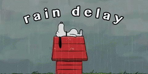 Rain Delay GIF - Rain Delay Snoopy Weather GIFs