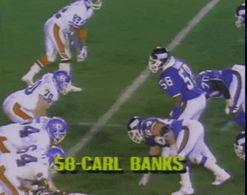 Carl Banks Linebacker GIF - Carl Banks Linebacker New York Giants GIFs