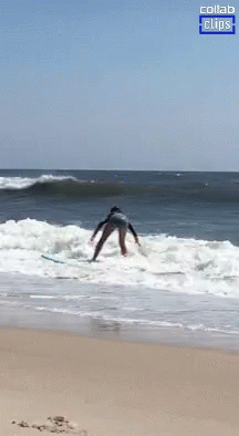 Surfing Fail Slipped GIF