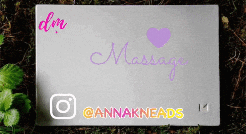 a white business card with massage written on it