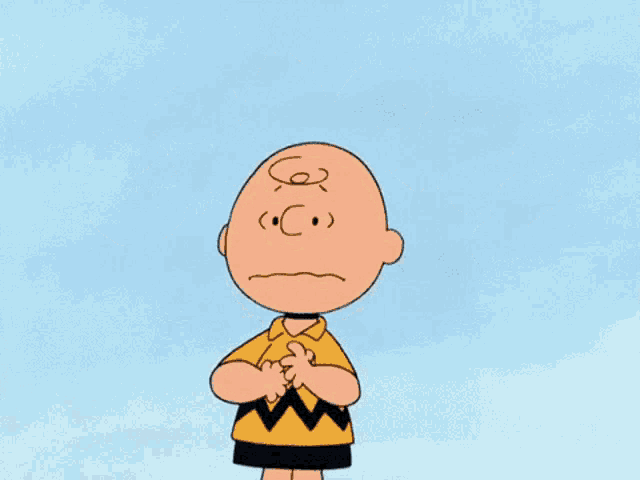 a cartoon character named charlie brown is standing in front of a sign that says crack