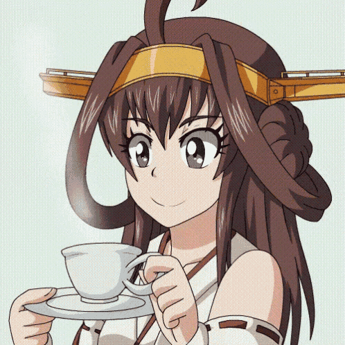 Kancolle Drink GIF - Kancolle Drink Coffee GIFs