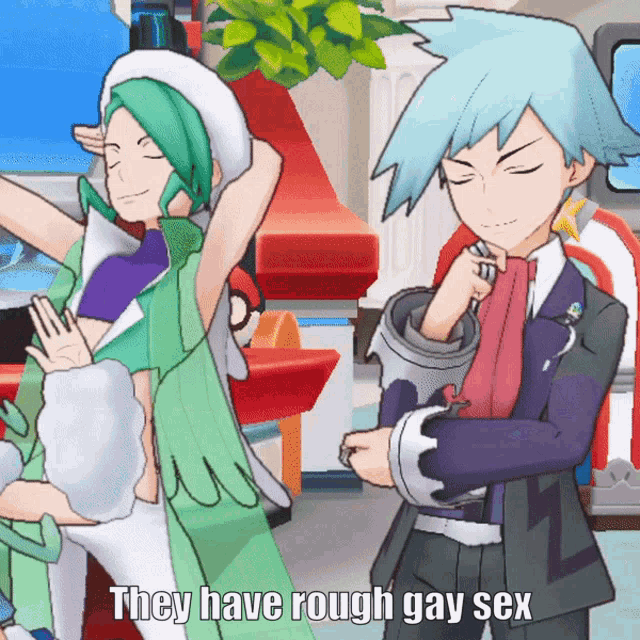 a cartoon says they have rough gay sex in the corner