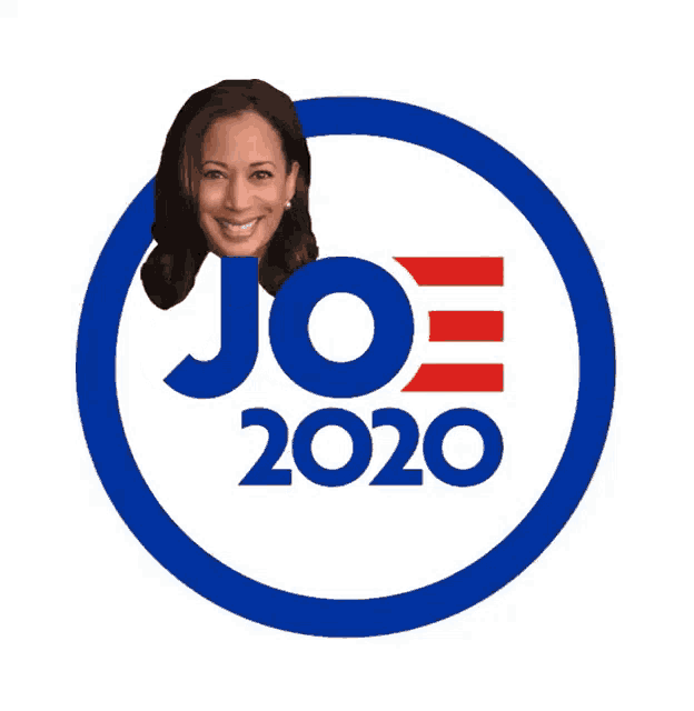 a joe 2020 logo with a picture of a woman