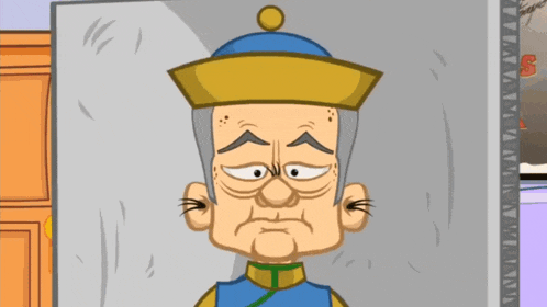 a cartoon of a man with the name foc yu