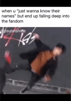 a meme that says when u just wanna know their names but end up falling deep in the fandom