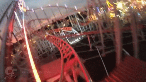 Roller Coaster Thrilling GIF - Roller Coaster Thrilling Park Rides GIFs
