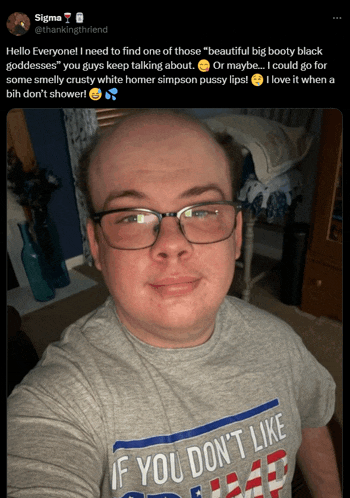 a man wearing glasses and a t-shirt that says if you don 't like