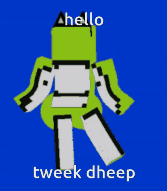 a picture of a cartoon character that says hello tweek sheep