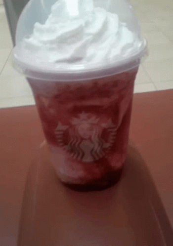 Starbucks Strawberry Creme Frappuccino GIF - Starbucks Strawberry Creme Frappuccino Frappuccino GIFs