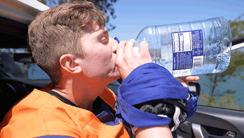 Drinking Water Brandon William GIF
