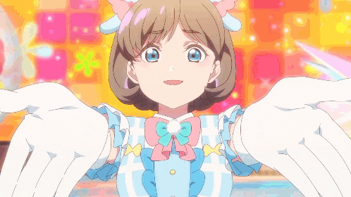 a girl with wings is wearing a blue and pink dress