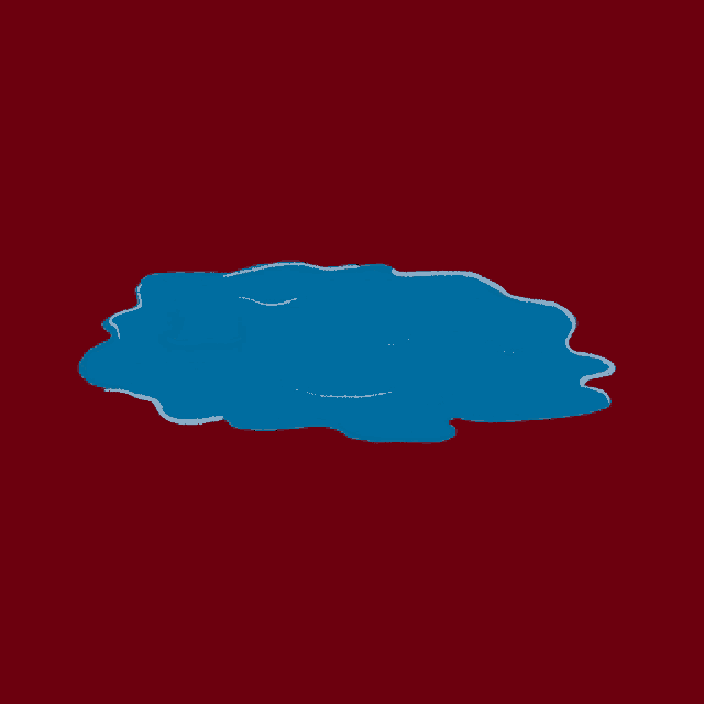 a shark is swimming in a pool of water