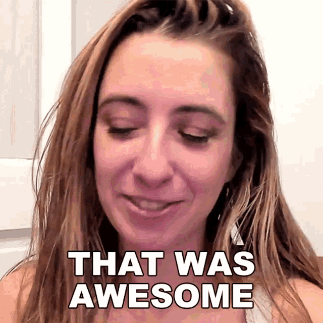 That Was Awesome Lauren Francesca GIF - That Was Awesome Lauren Francesca Secretlifeoflauren GIFs