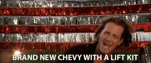 Brand New Chevy With A Lift Kit Singing GIF - Brand New Chevy With A Lift Kit Singing Brand New GIFs