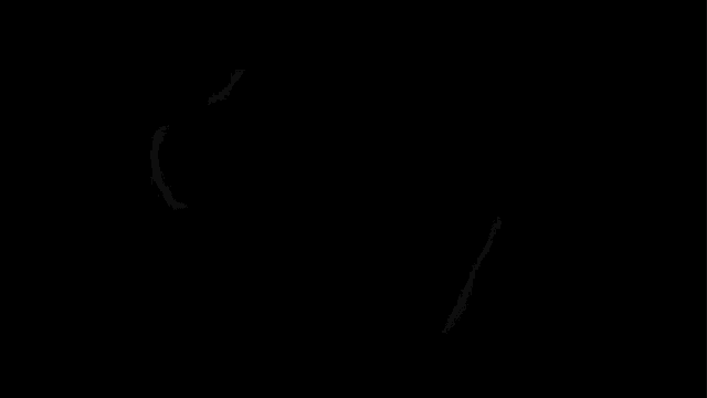 a black and white logo for pronto productions with a running man