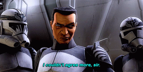 Star Wars Wolffe GIF - Star Wars Wolffe I Couldnt Agree More Sir GIFs