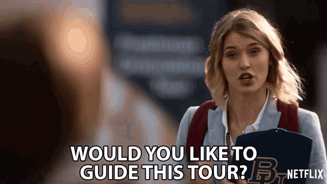 Would You Like To Guide This Tour Sarah Grey GIF - Would You Like To Guide This Tour Sarah Grey Alyssa Drake GIFs