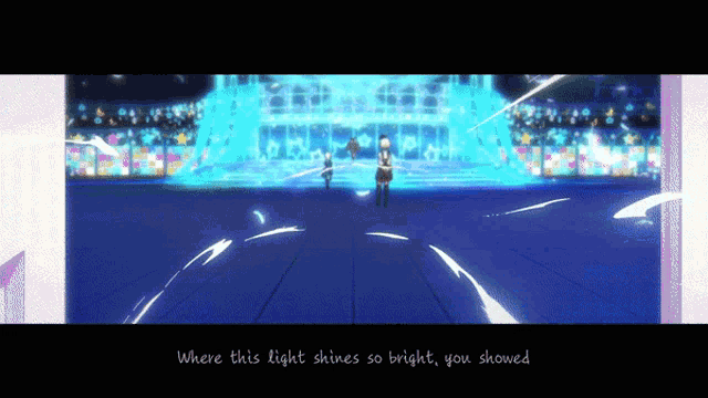 where this light shines so bright you showed written on a screen