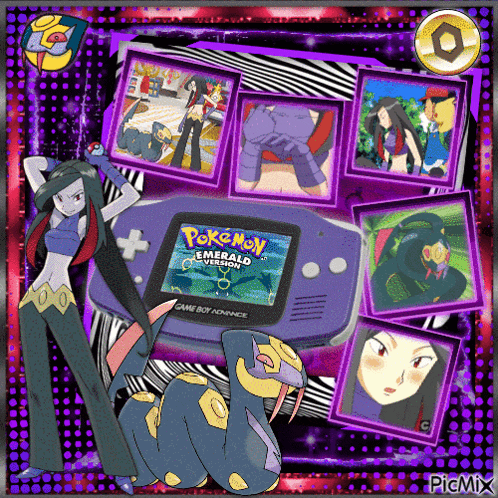 a pokemon emerald collection game boy advance is displayed