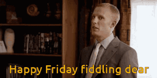 Happy Friday Fiddling Dear Talking GIF