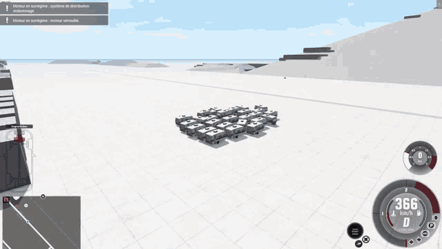 a screenshot of a video game with 370 km / h displayed