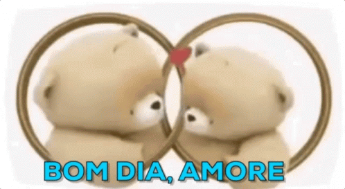 Bom Dia Amore / Amores / Urso Apaixonado / Beijo GIF - Good Morning Baby In Love Kiss GIFs