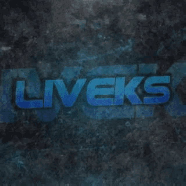a blue sign that says " liveks " on it