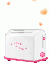 My Melody Toaster GIF - My Melody Toaster I Love You GIFs