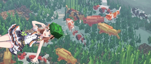 a girl in a white dress is floating in the air