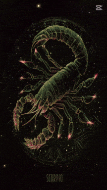 a picture of a scorpion with the word capcut on the bottom