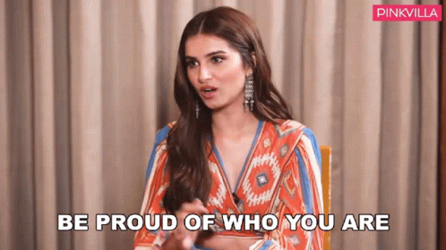 Be Proud Of Who You Are Tara Sutaria GIF - Be Proud Of Who You Are Tara Sutaria Pinkvilla GIFs