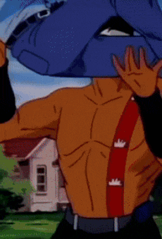 a man is carrying another man in his arms with the letter j on the back
