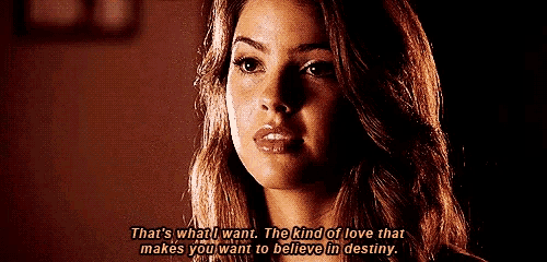 a woman says that 's what i want the kind of love that makes you want to believe in destiny .