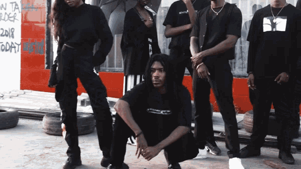 Squad Posted Up GIF - Squad Posted Up Hanging Out GIFs