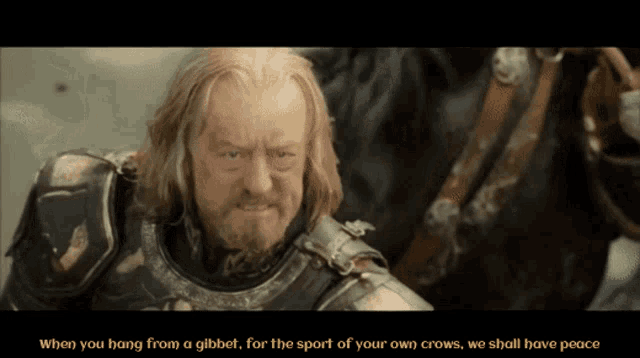 Theoden Meets Saruman We Shall Have Peace GIF - Theoden Meets Saruman We Shall Have Peace Lotr GIFs