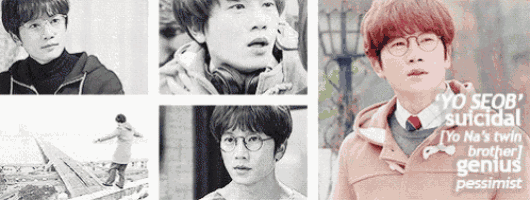 a collage of photos of a young man with the words yo seob suicidal on the bottom