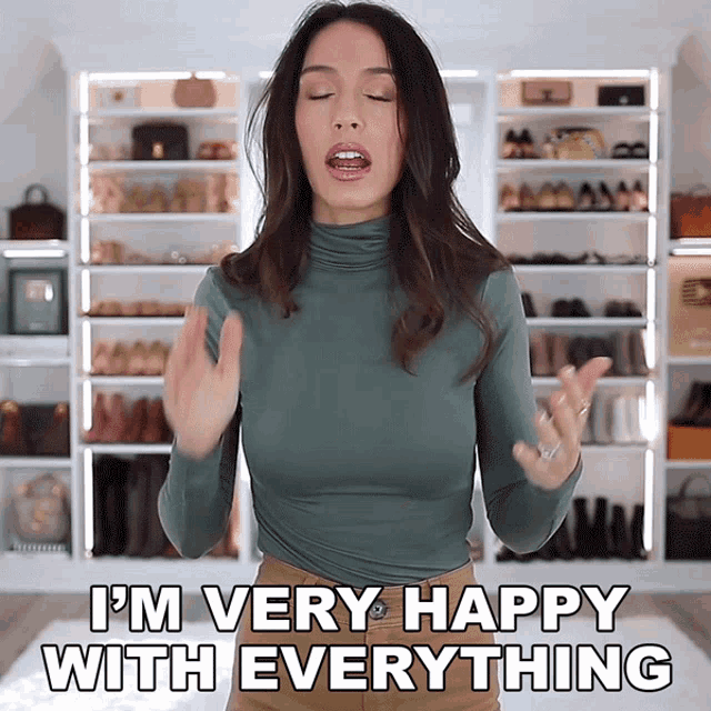 M Very Happy With Everything Shea Whitney GIF - M Very Happy With Everything Shea Whitney I Feel Great With What I Have GIFs