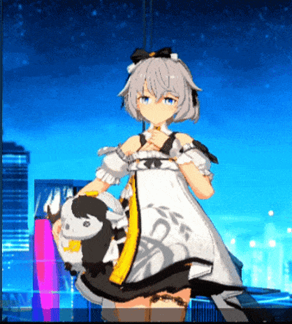 a girl in a white dress holds a stuffed animal in her hand