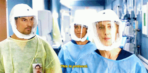 Greys Anatomy Teddy Altman GIF - Greys Anatomy Teddy Altman This Is Protocol GIFs