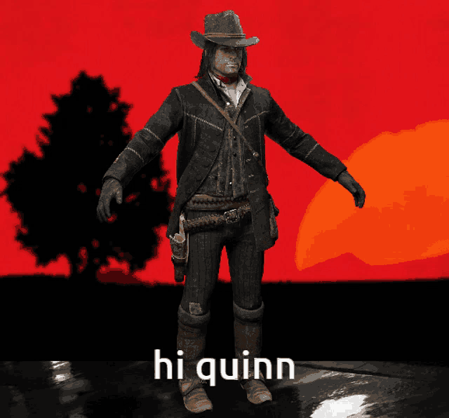 a 3d model of a man with the name hi quinn on the bottom right