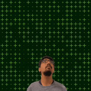 a man is looking up at the number 11 surrounded by yellow stars