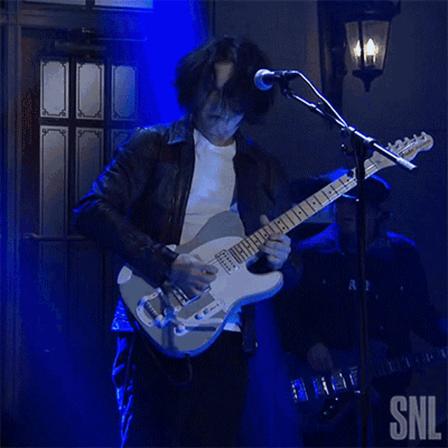 Rocking Out Jack White GIF - Rocking Out Jack White Saturday Night Live GIFs
