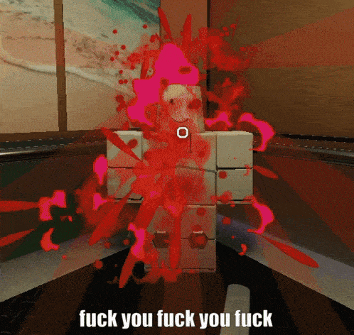 a screenshot of a video game with the words fuck you fuck you fuck