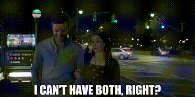 Modern Love Maggie Mitchell GIF - Modern Love Maggie Mitchell I Cant Have Both Right GIFs