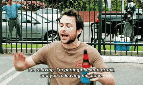 Charlie Day Drunk GIF - Drunk Relaxing Leaving Me Alone GIFs